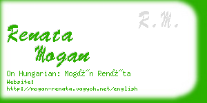 renata mogan business card